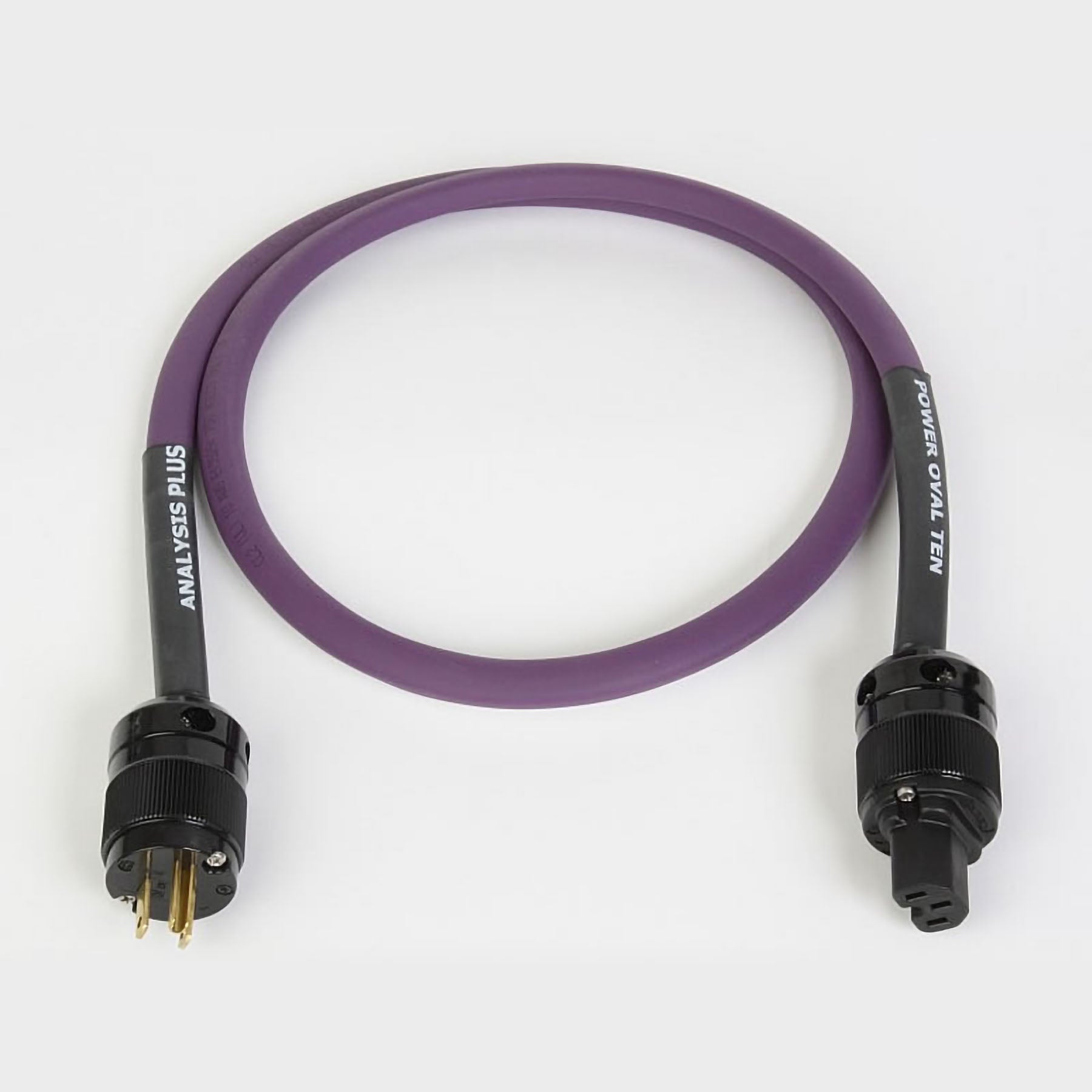 Analysis Plus Oval 10 Power Cable 1.5m Purple Furutech Gold Plugs