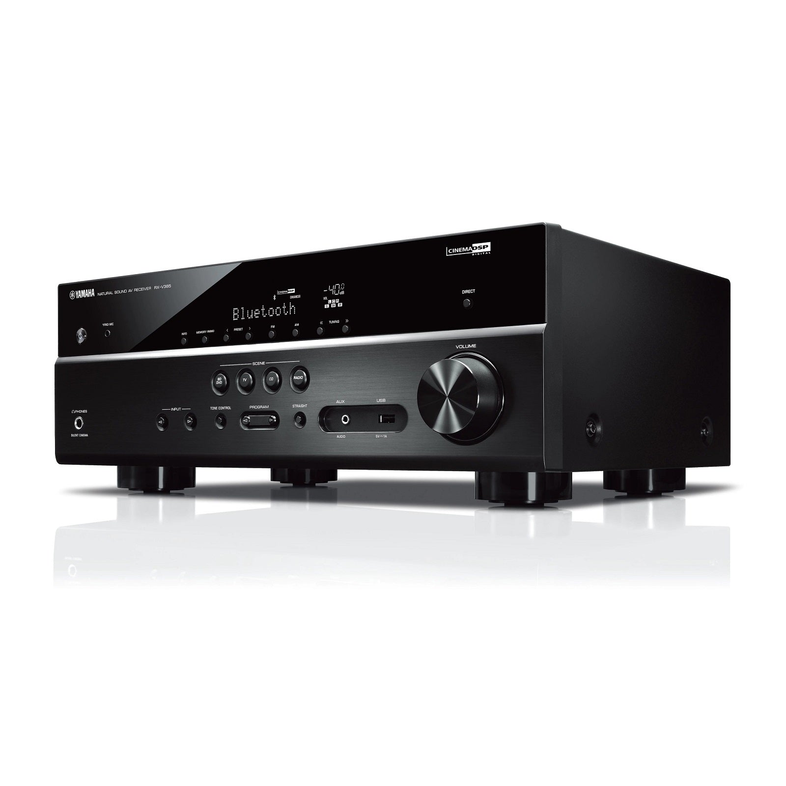 Yamaha RX-V385 5.1-Channel 100W Bluetooth 4K AV Receiver