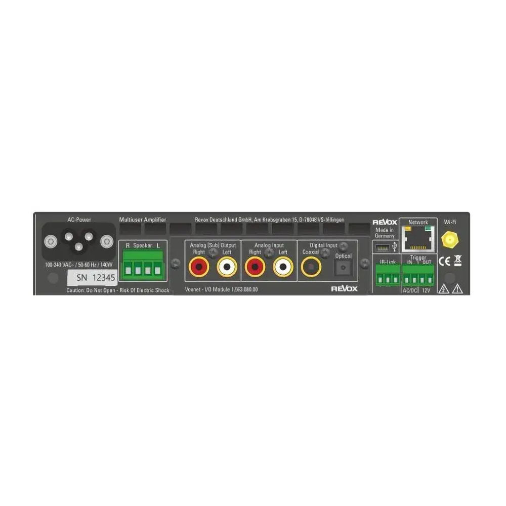 Revox M30 Multiuser Amplifier - WLAN/LAN (Black)