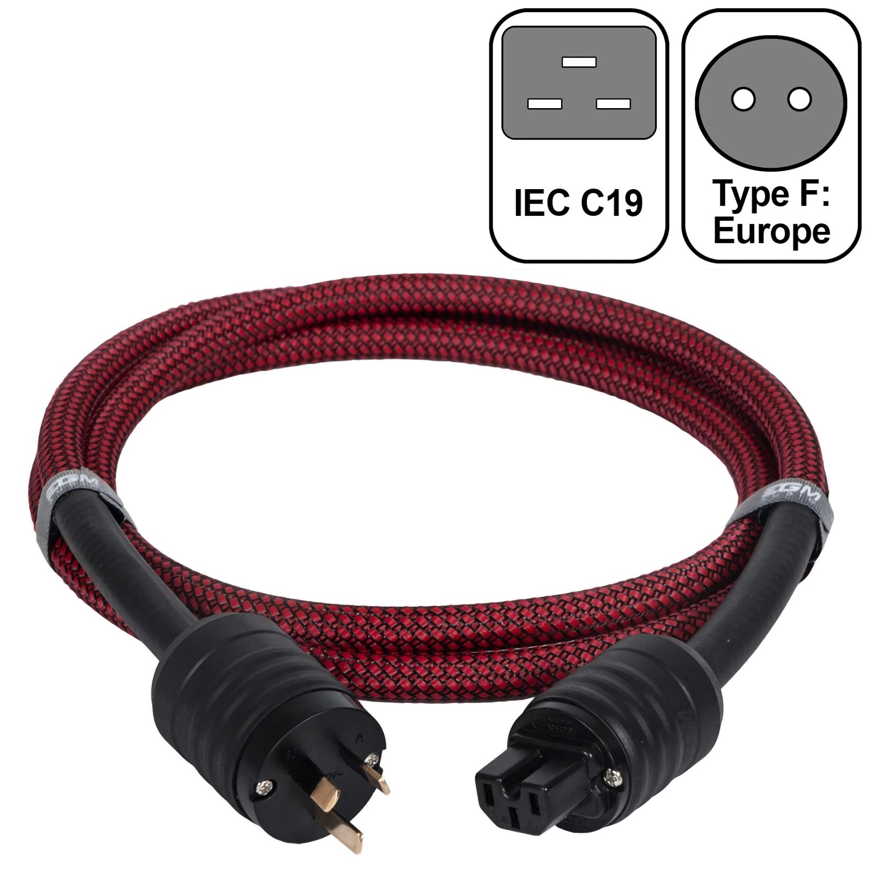 EGM Audio - Audio Power Cable - Ruby