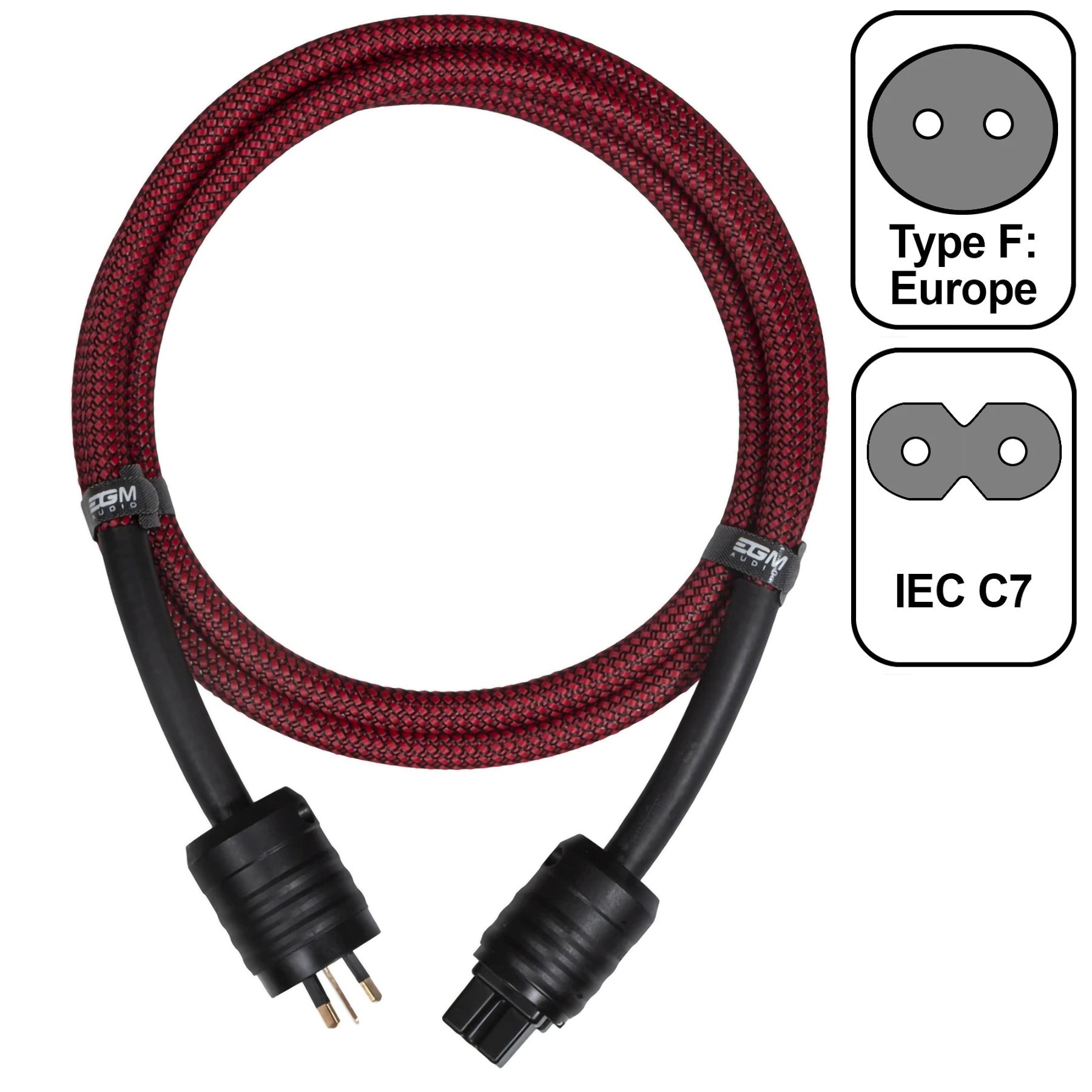 EGM Audio - Audio Power Cable - Ruby