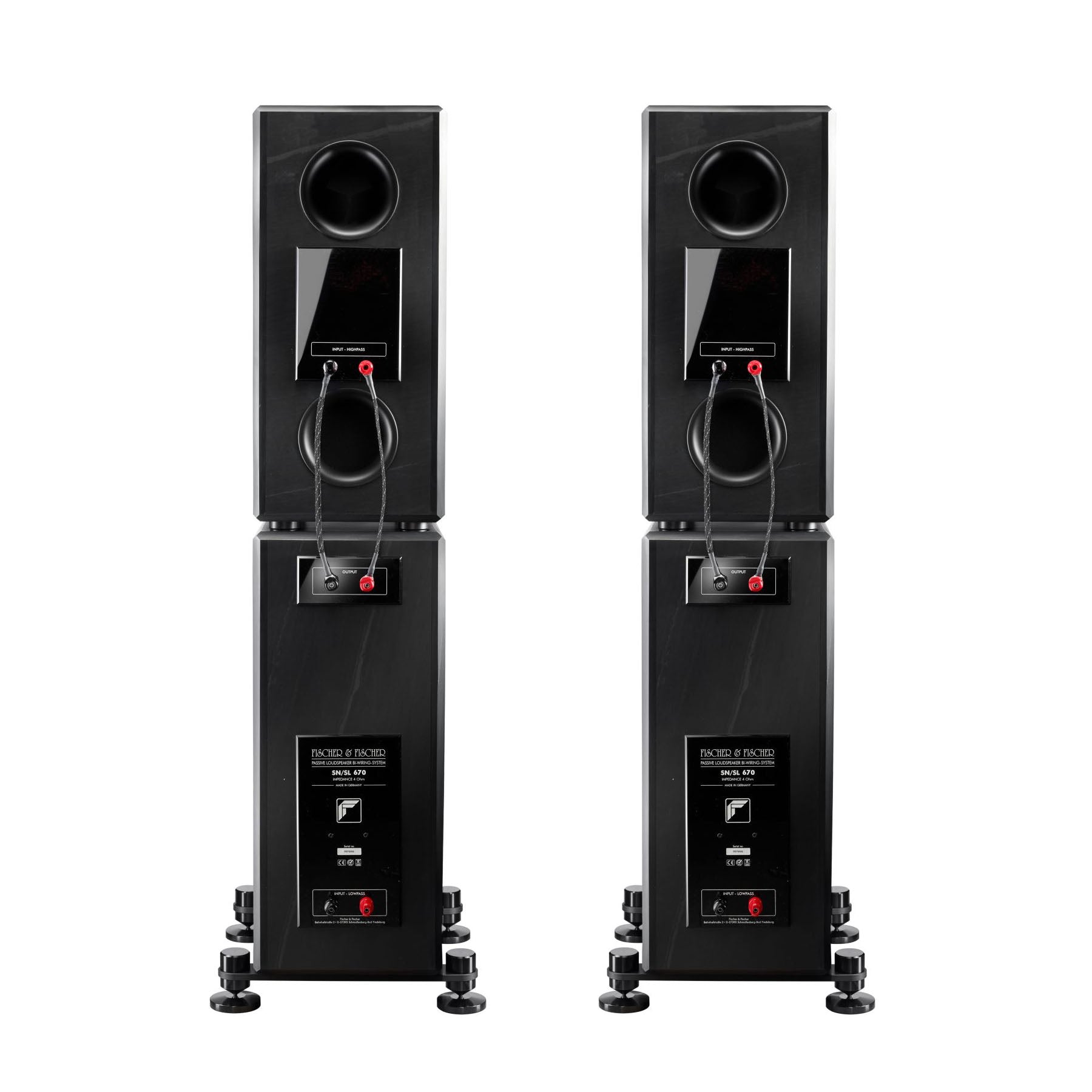 Fischer & Fischer SN/SL 670 3-Way Bi-Wired Passive Floorstanding Loudspeaker (pair)