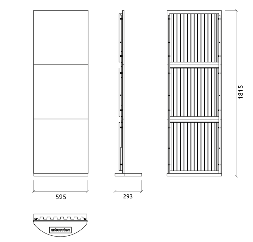 Artnovion Helen Mobile Wall (1 stand)