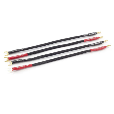 Tellurium Q Ultra Black II Jumpers/Links (banana-spade, pair)