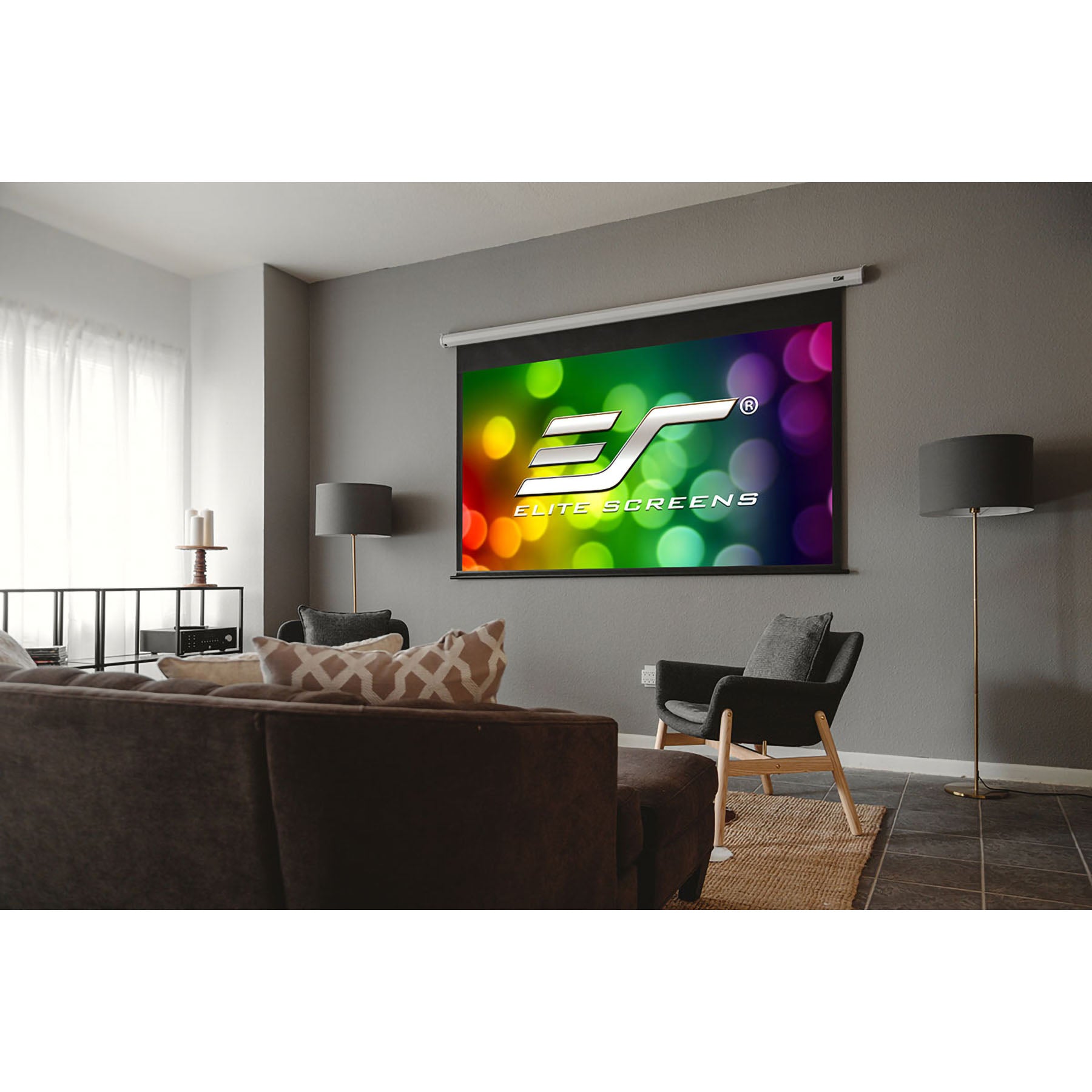 Elite Screens VMAX110UWH2 110" 16:9 Electric Screen (Black or White)