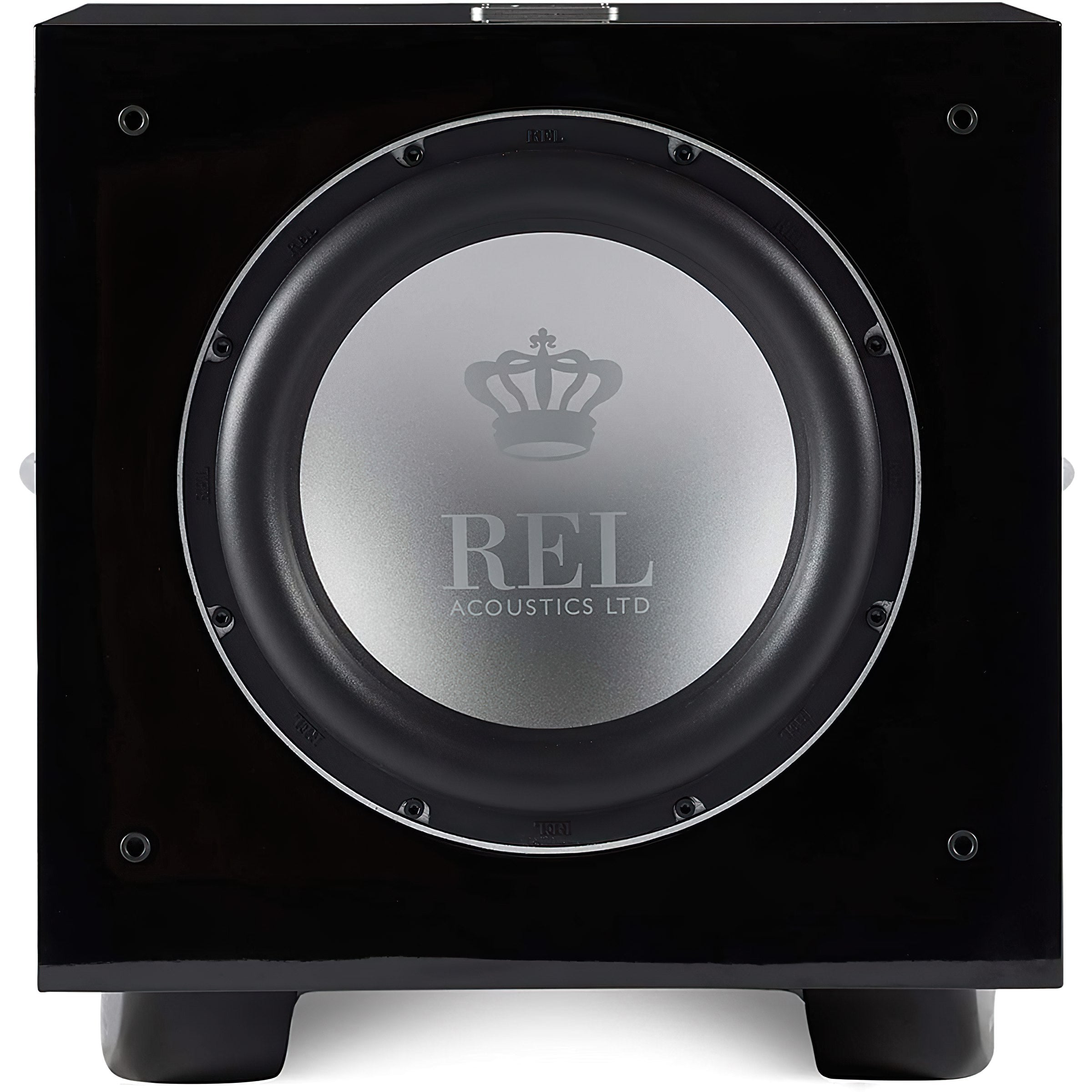 REL Acoustics S/812 12 inch Front-firing Active Driver, Down-firing Passive Home Subwoofer