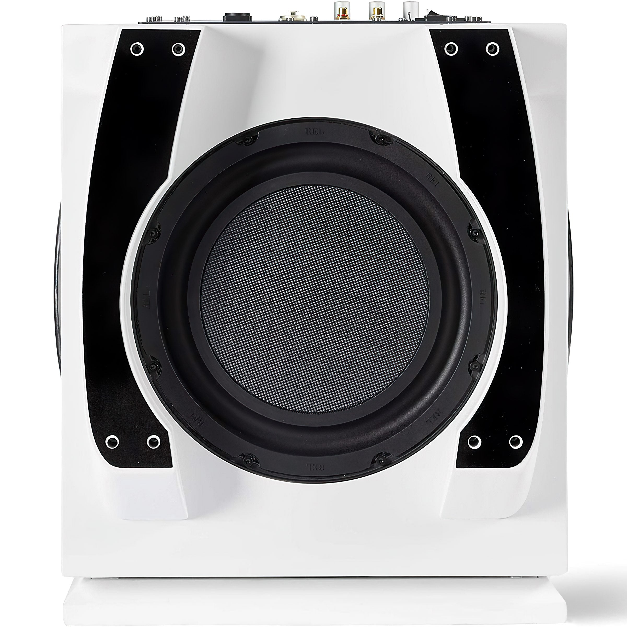 REL Acoustics S/812 12 inch Front-firing Active Driver, Down-firing Passive Home Subwoofer
