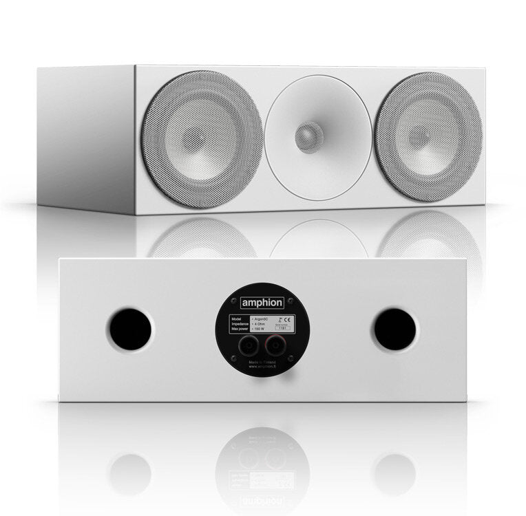 White Amphion Argon5C Centre Speaker white grid