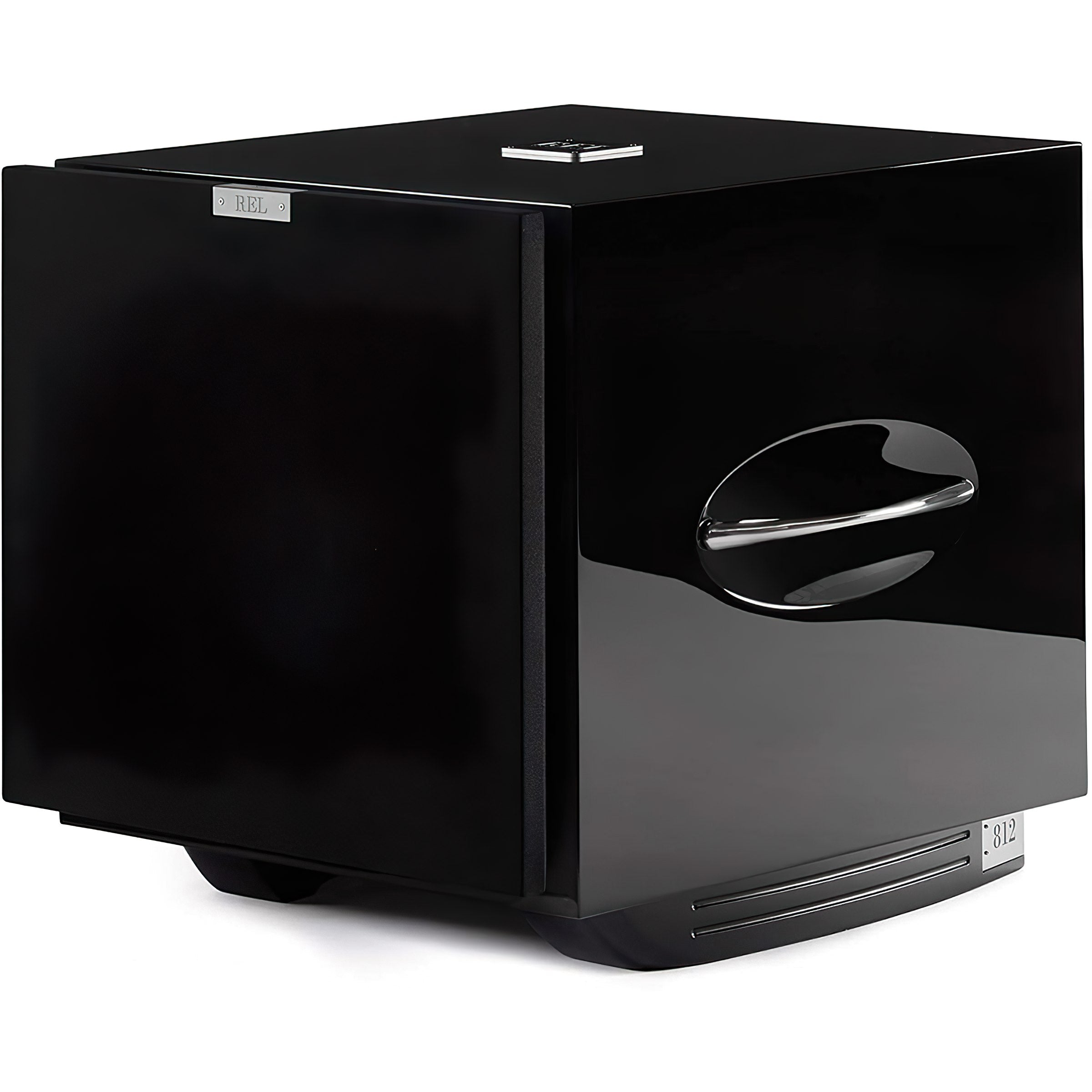 REL Acoustics S/812 12 inch Front-firing Active Driver, Down-firing Passive Home Subwoofer