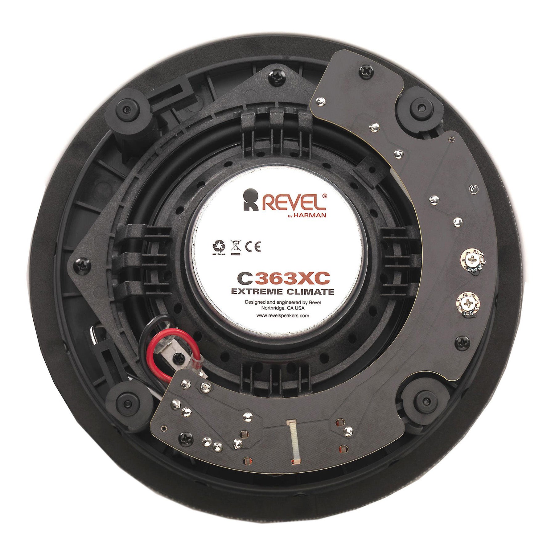Revel C363XC 6-1/2" 6.5" 6.5" Flush-Mount Aluminum Cone, Cast-polymer Frame Woofer Extreme Climate Loudspeaker