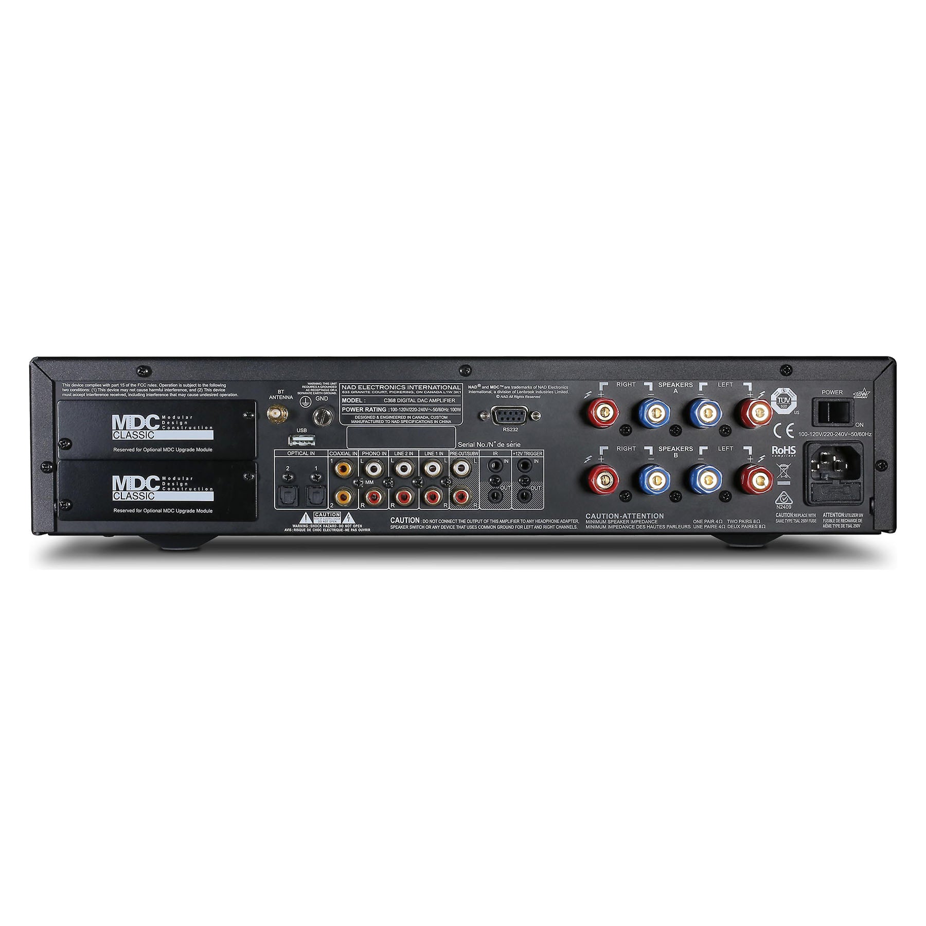 NAD C 368 Integrated Hybrid Digital™ DAC Amplifier
