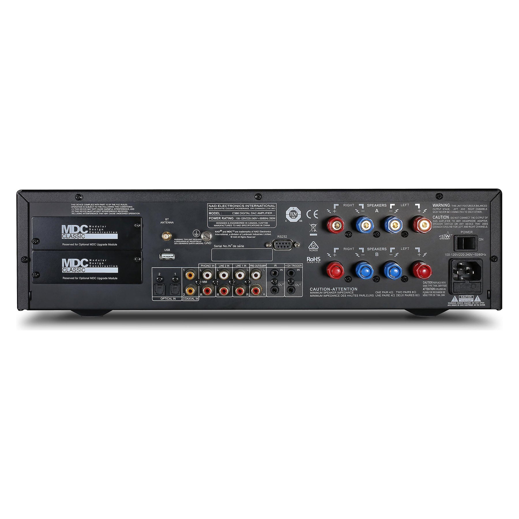 NAD C 388 Integrated Hybrid Digital™ DAC Amplifier