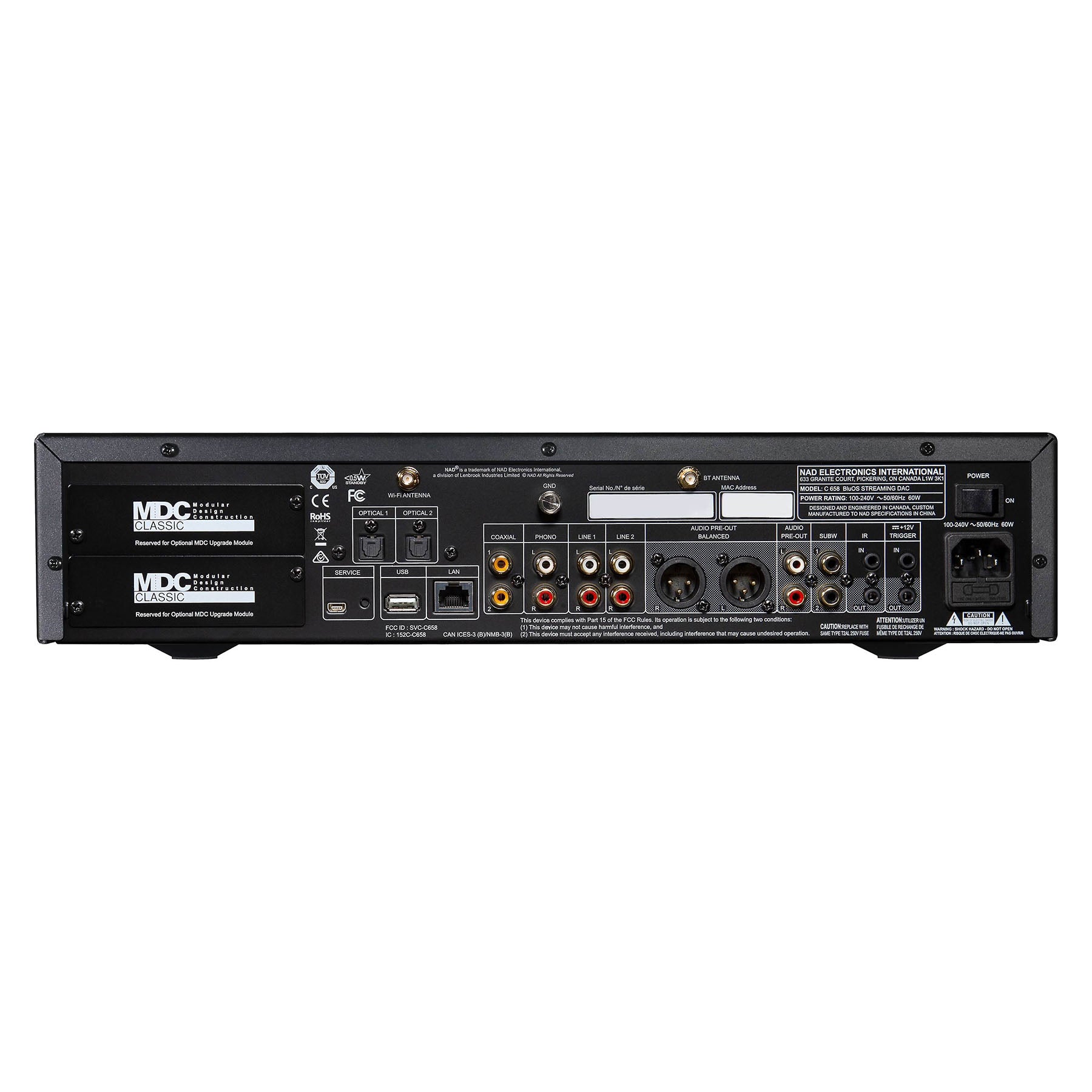 NAD C658 Blu-OS Streaming Dac