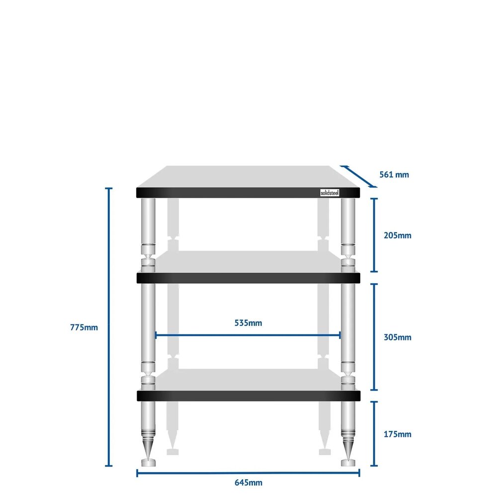 Solidsteel Hyperspike HF-3 Hi-Fi Rack