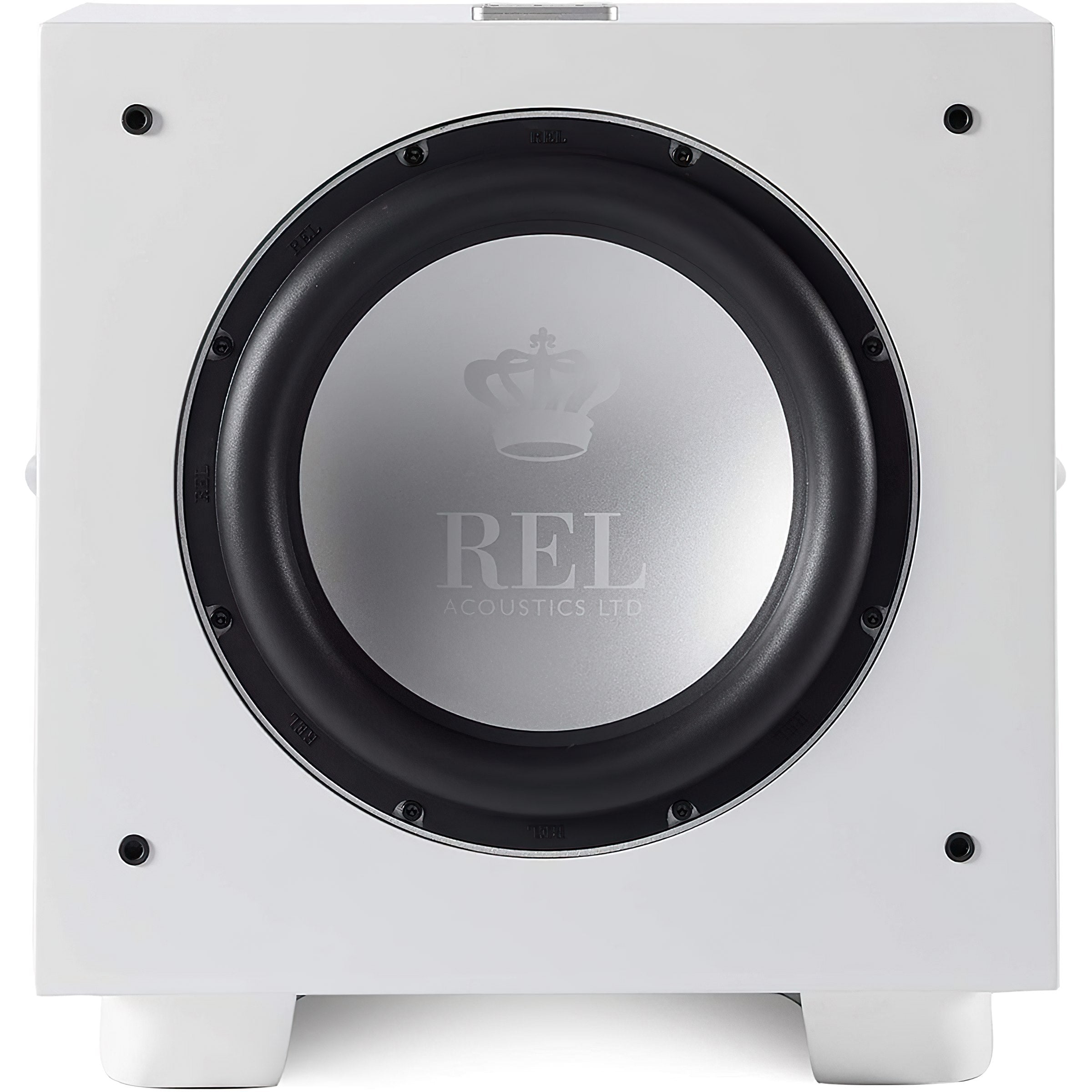 REL Acoustics S/812 12 inch Front-firing Active Driver, Down-firing Passive Home Subwoofer