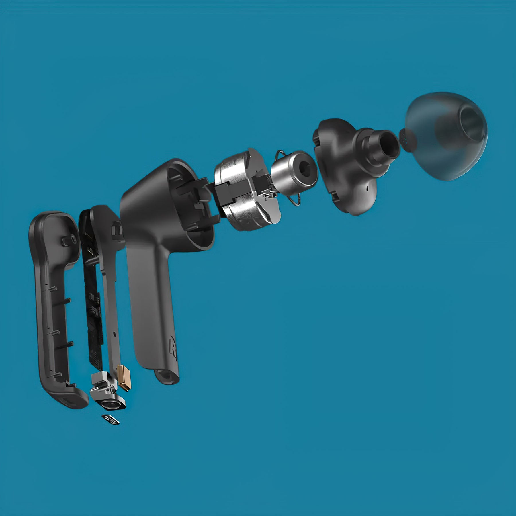 KLH Fusion True Wireless Noise-Cancelling Earbuds with Bluetooth
