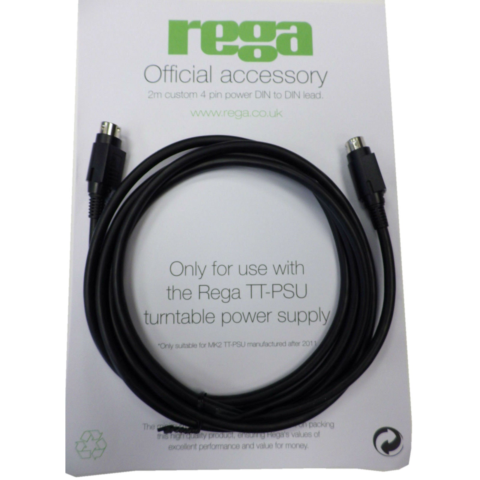 Rega TT-PSU 4-pin DIN-DIN Cable
