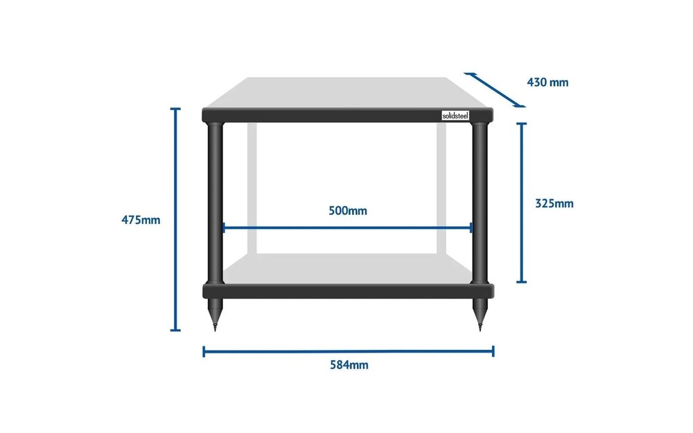 Solidsteel S3-2 Hi-Fi Rack