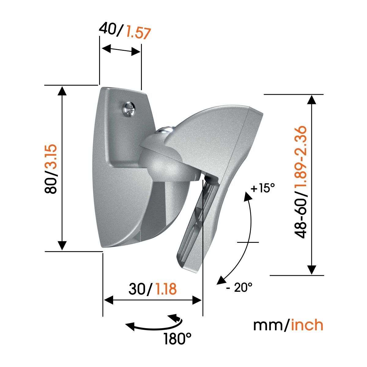 Vogel's VLB 500 Speaker wall mount (pair)