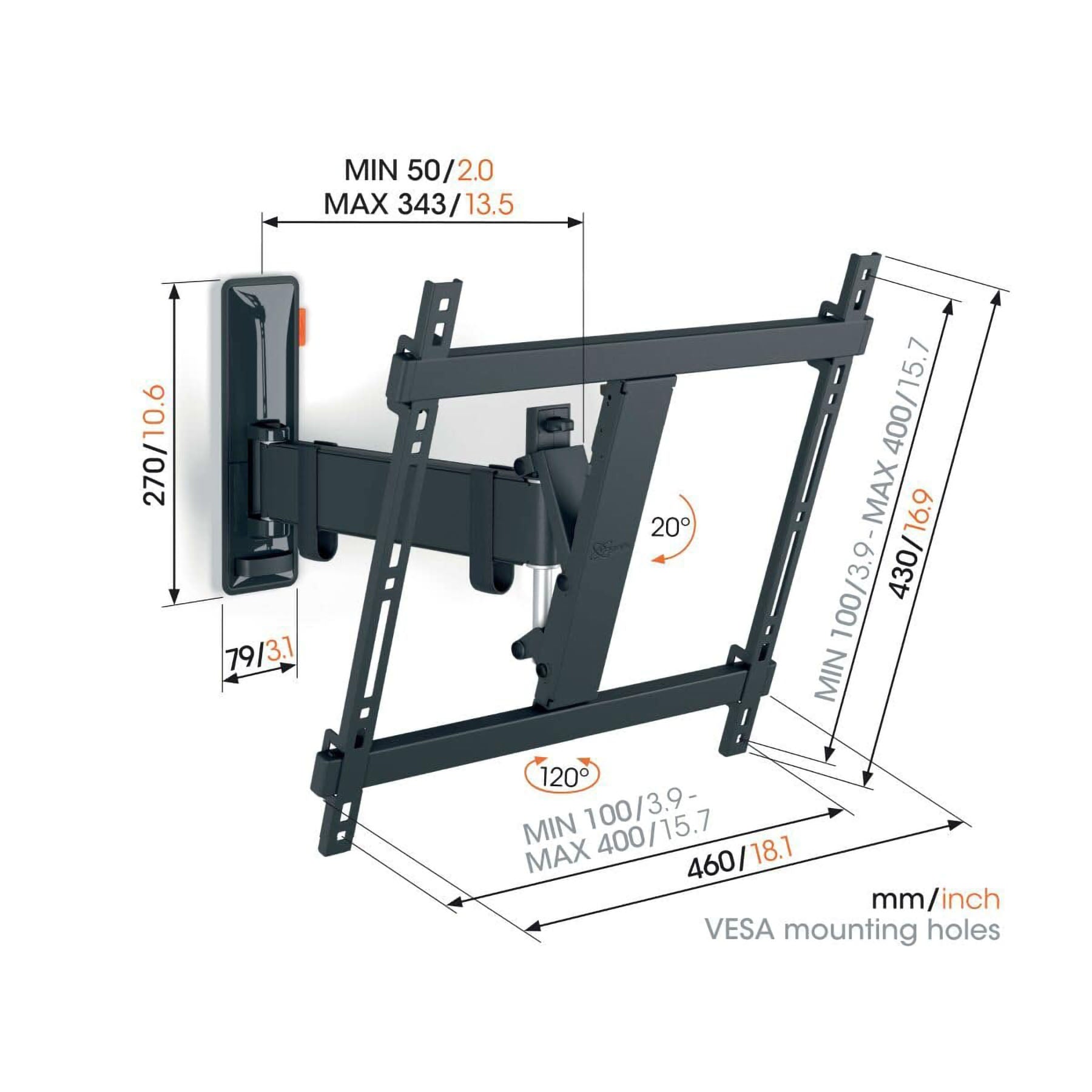 Vogel's TVM 3425 Full-Motion TV Wall Mount