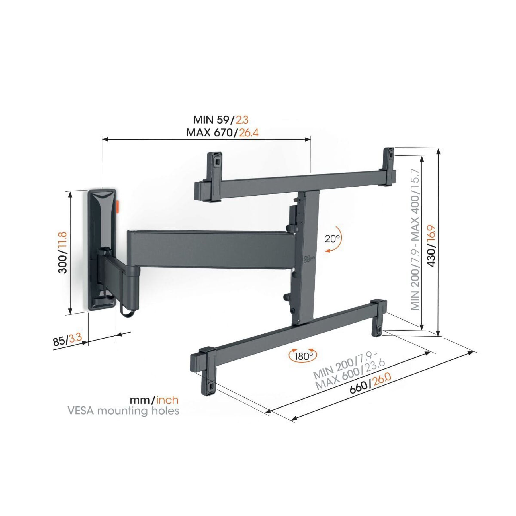 Vogel's TVM 3665 Full-Motion TV Wall Mount