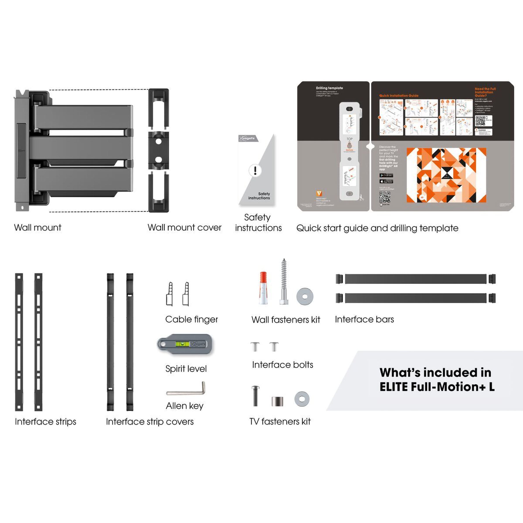 Vogel's TVM 5645 Full-Motion TV Wall Mount (white)